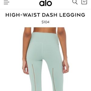 ALO Yoga sage green leggings SMALL